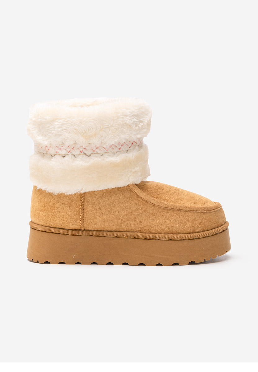 Stivaletti con plateau Rosalyn camel
