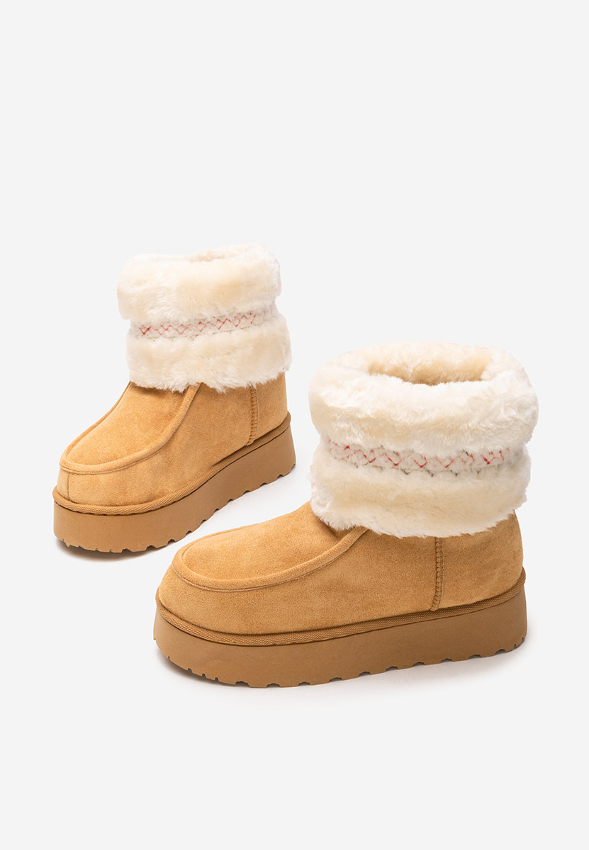 Stivaletti con plateau Rosalyn camel