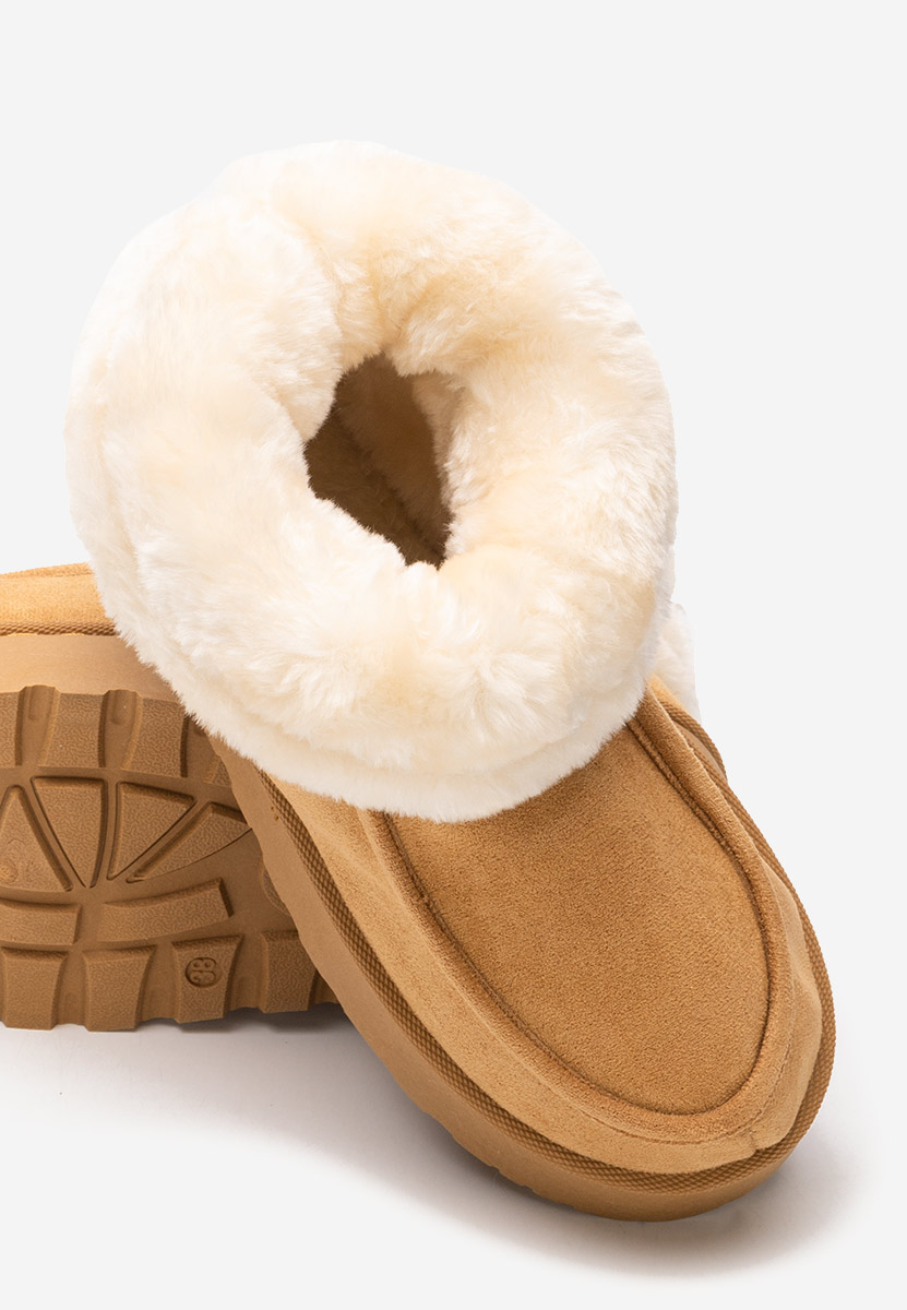 Stivaletti con plateau Rosalyn camel