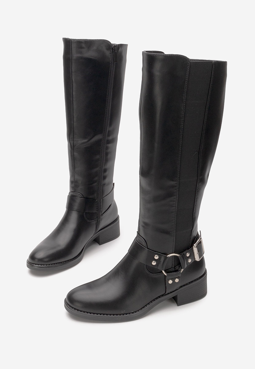 Stivali con tacco basso Mellissa nero