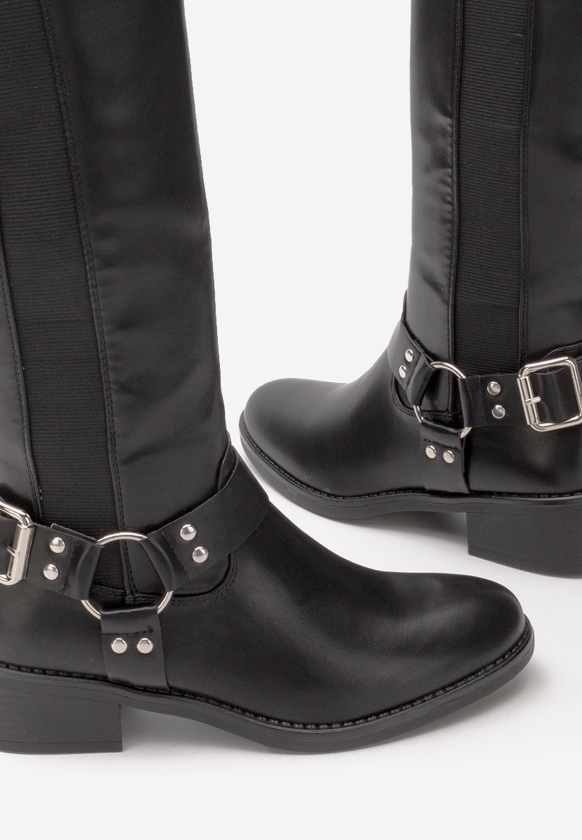 Stivali con tacco basso Mellissa nero