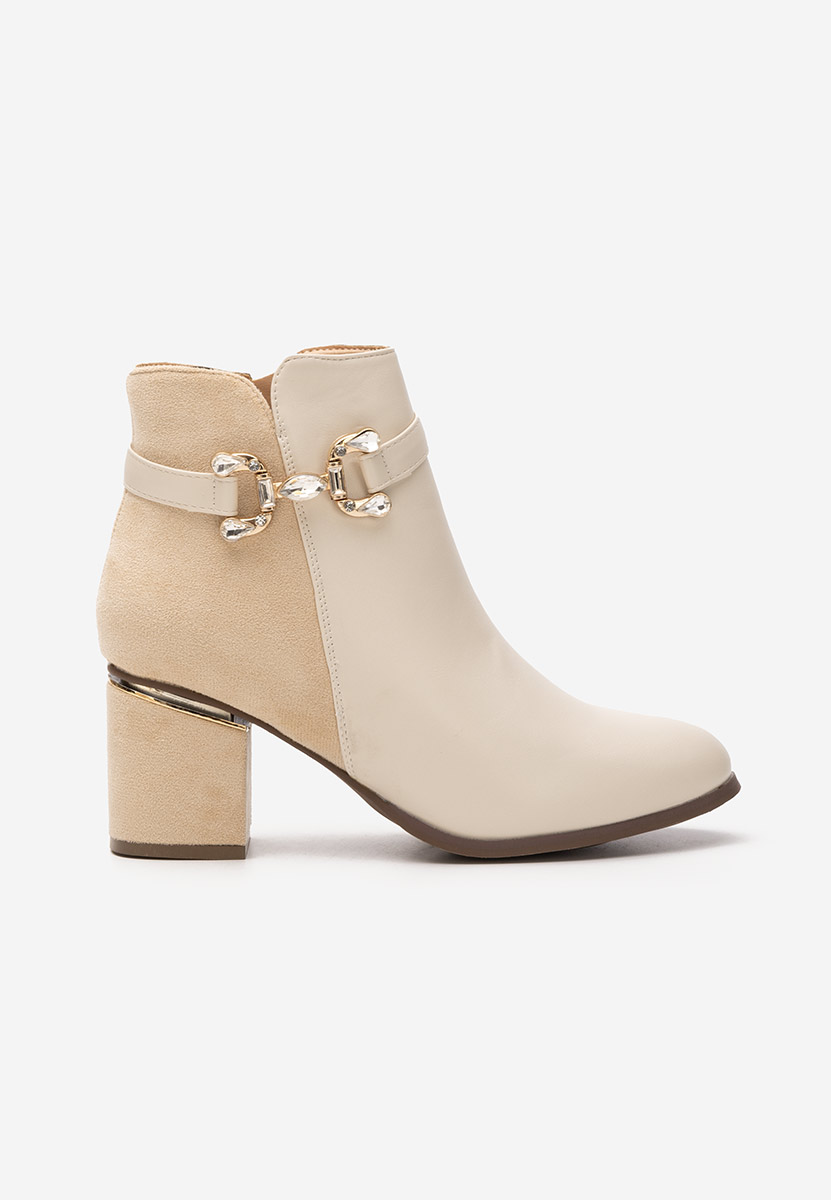 Tronchetti donna eleganti Safa beige