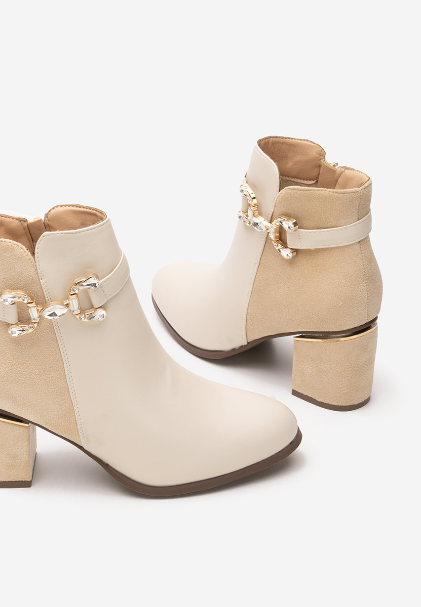 Tronchetti donna eleganti Safa beige