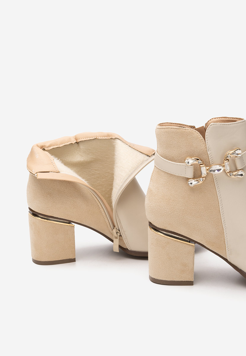 Tronchetti donna eleganti Safa beige