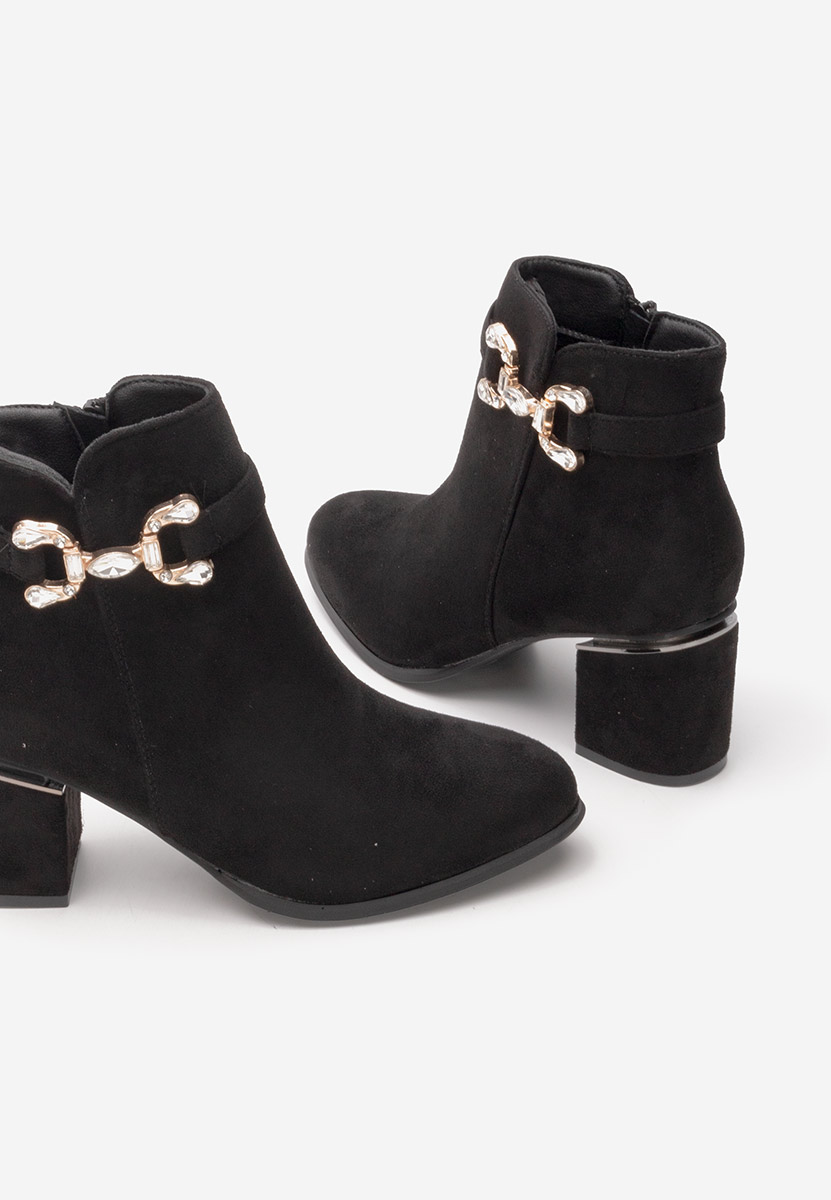 Tronchetti con tacco largo Safa V2 nero