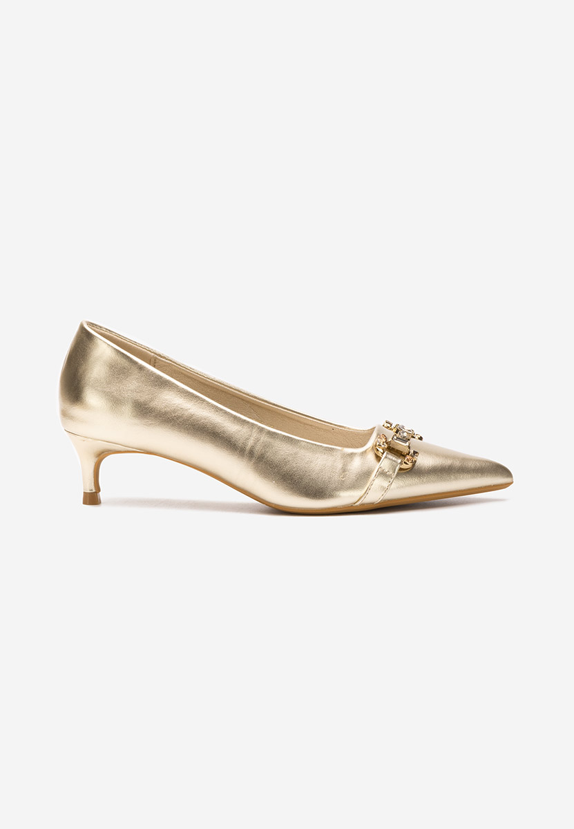 Décolleté tacco a spillo Treva oro