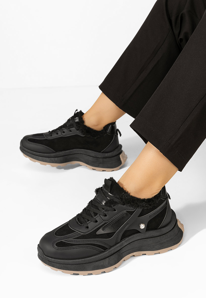 Sneakers donna invernali Elliza nero