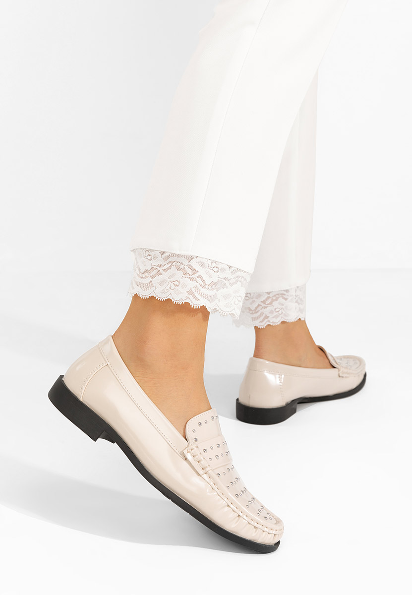 Mocassini da donna Preston beige