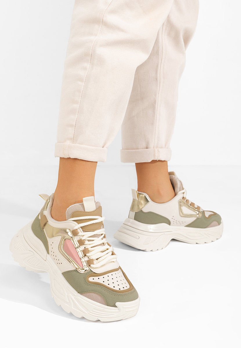 Sneakers con zeppa Dorathy verdi