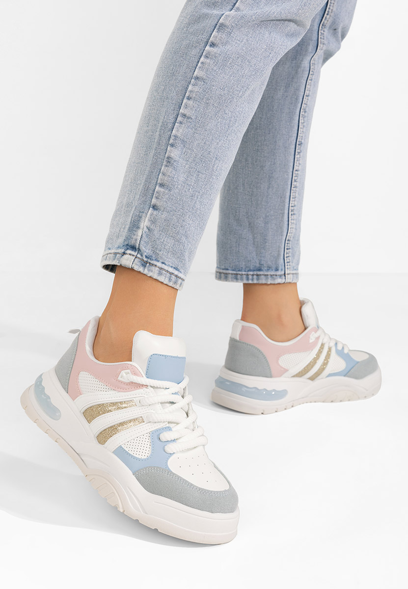 Sneakers con zeppa Marline blu