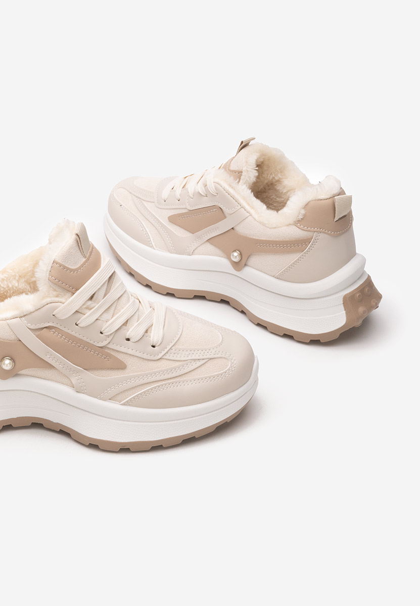 Sneakers donna invernali Elliza beige