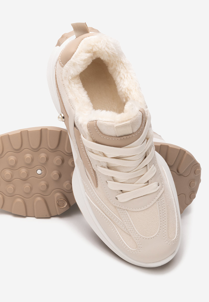 Sneakers donna invernali Elliza beige