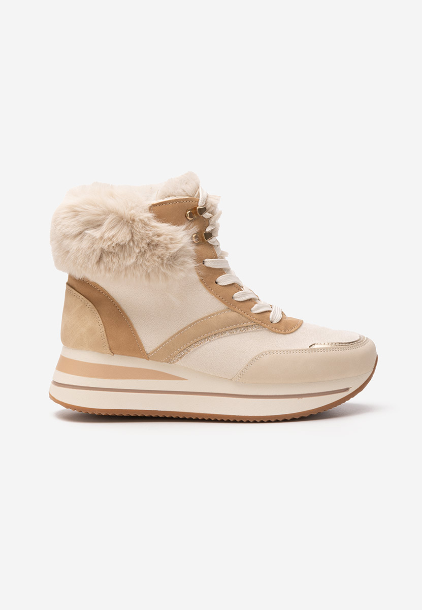 Sneakers donna invernali Mariah beige