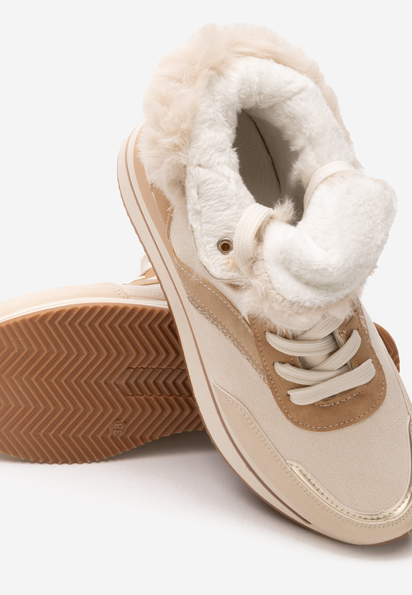 Sneakers donna invernali Mariah beige