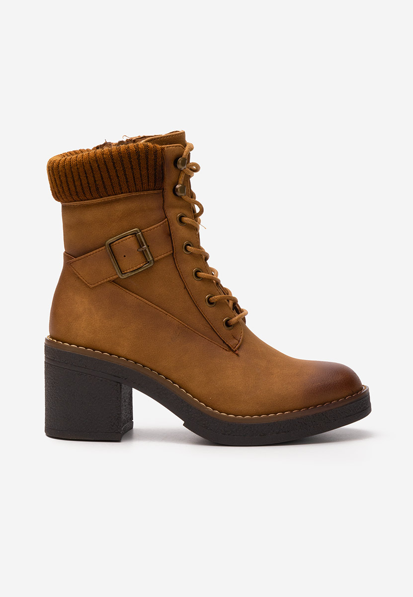 Stivaletti con tacco Adavna camel