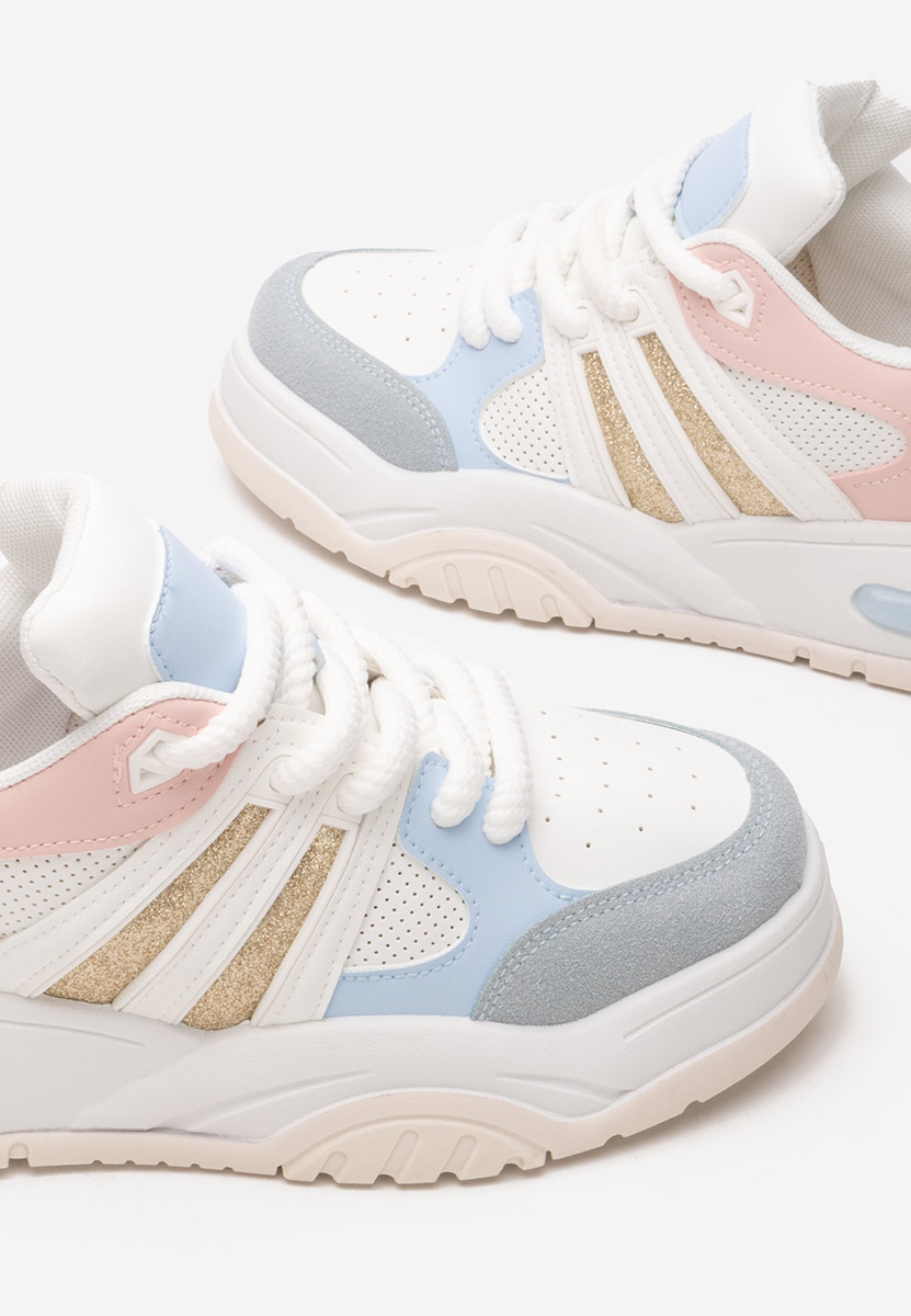 Sneakers con zeppa Marline blu