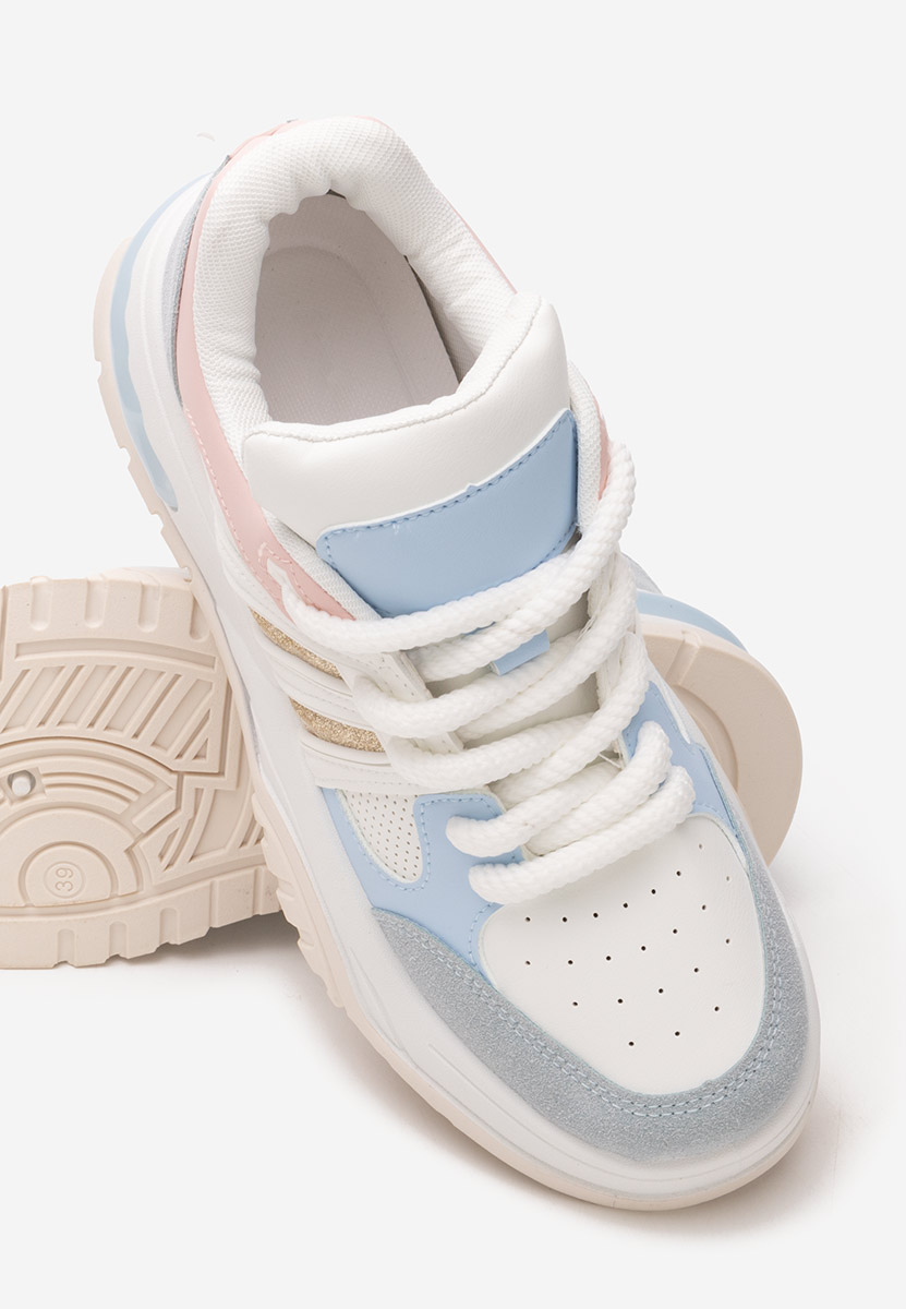 Sneakers con zeppa Marline blu