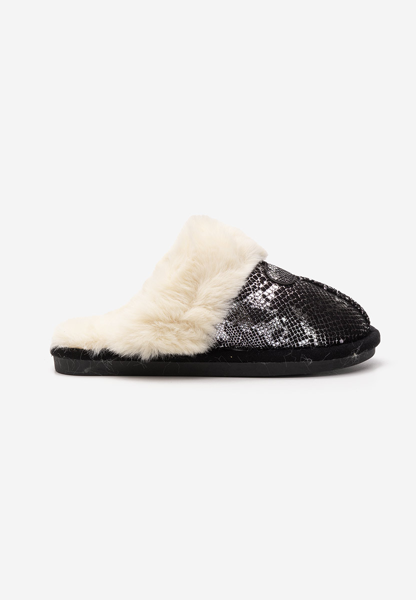 Pantofola donna invernale Ashely nero