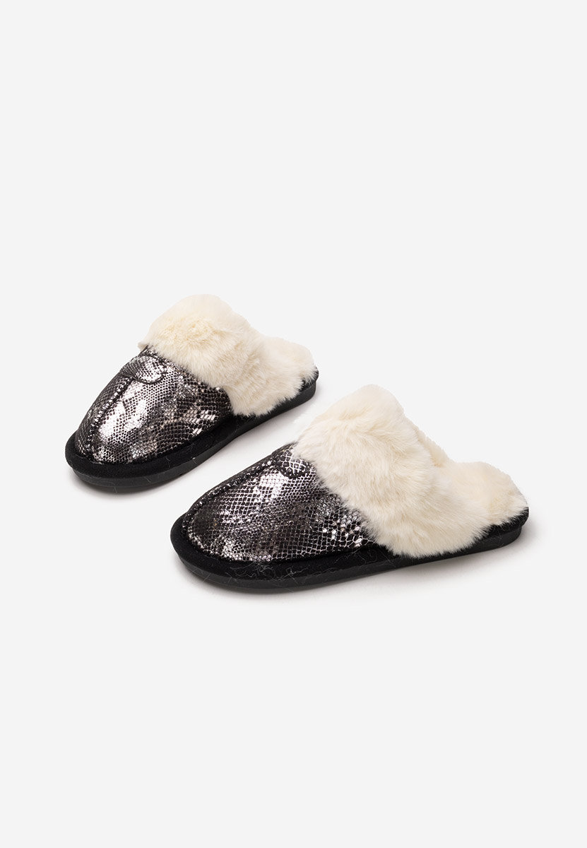 Pantofola donna invernale Ashely nero