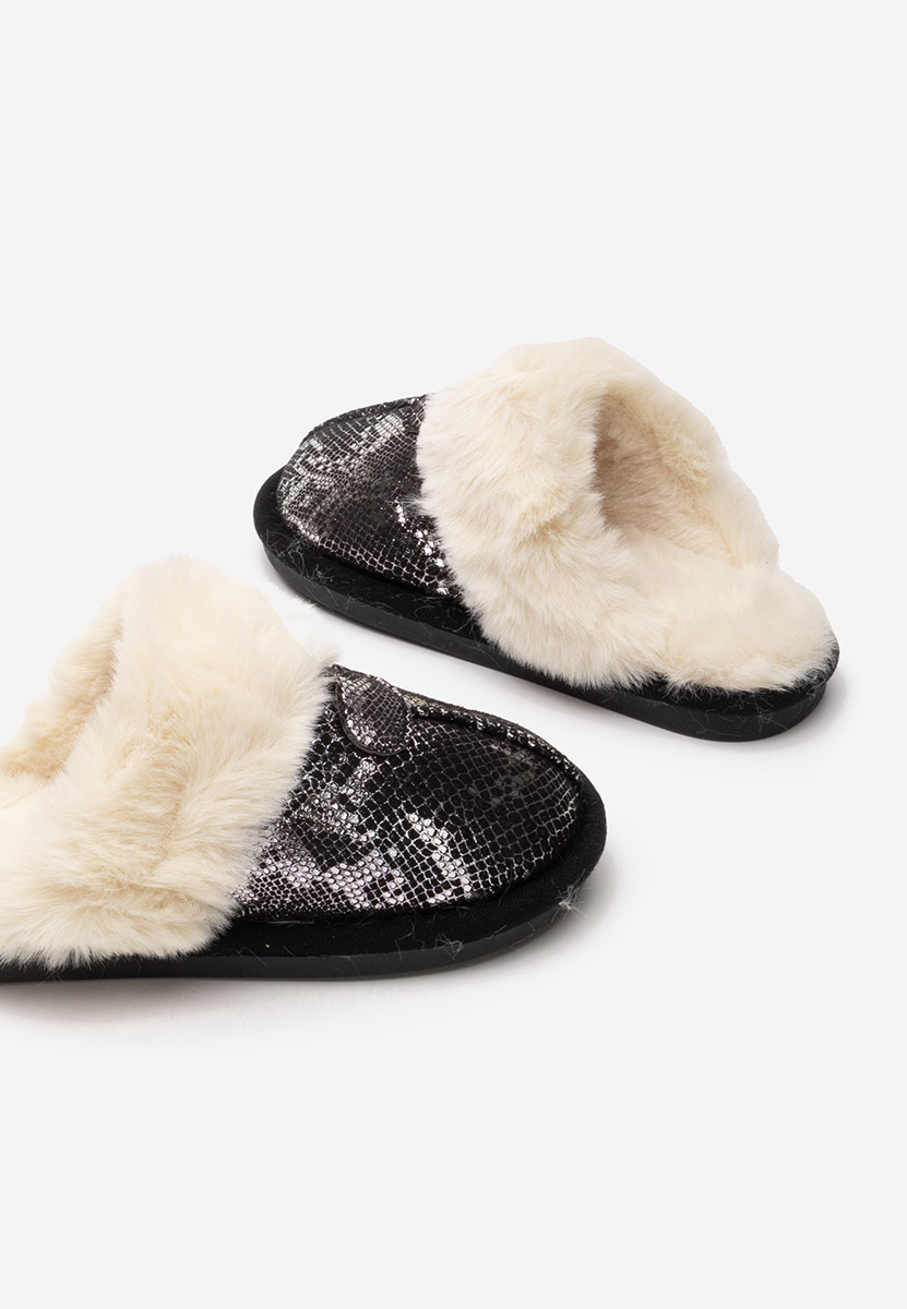 Pantofola donna invernale Ashely nero