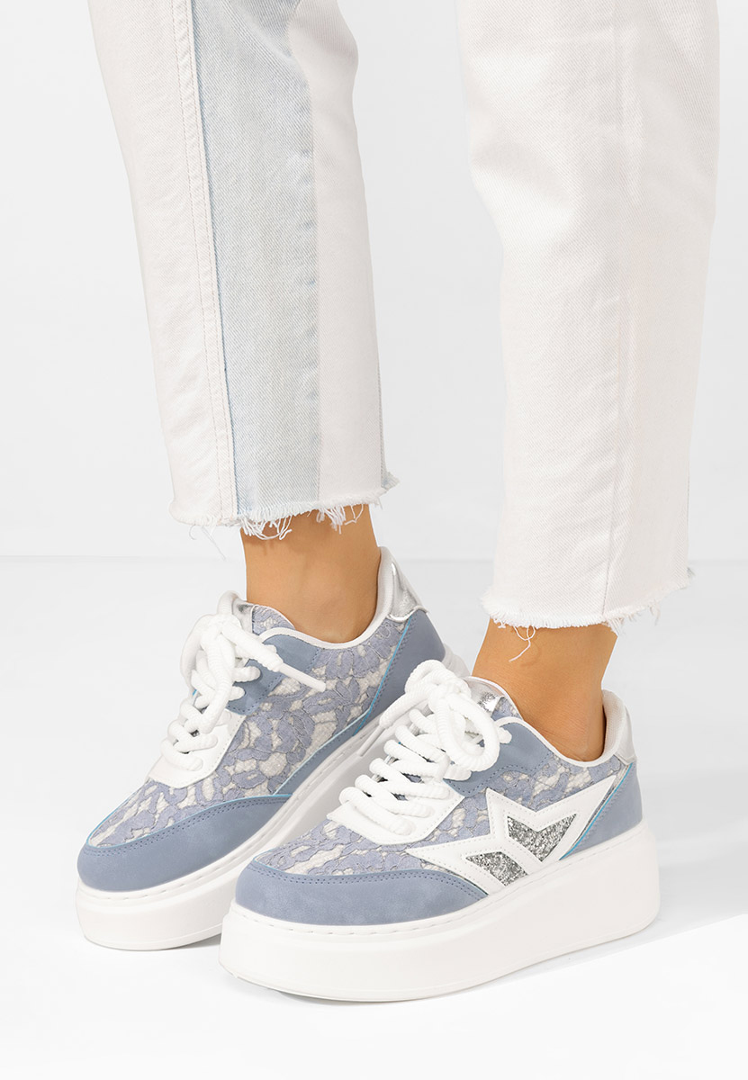 Sneakers con zeppa Dayla blu