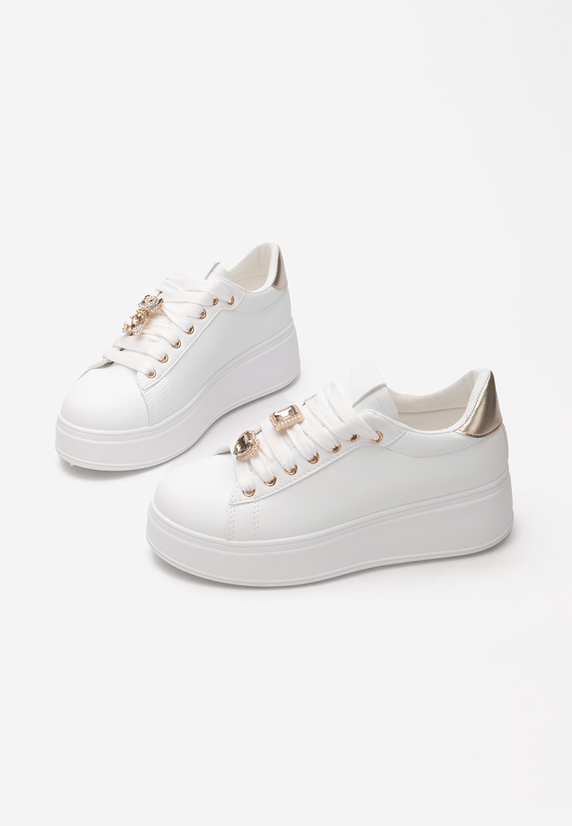 Sneakers con plateau Ralia bianchi