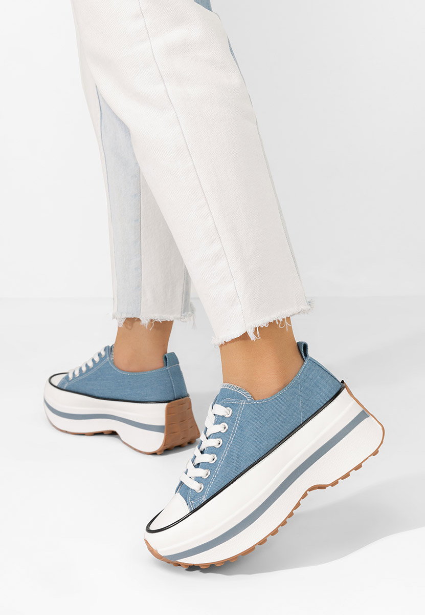 Scarpe da ginnastica con piattaforma Cathleen denim