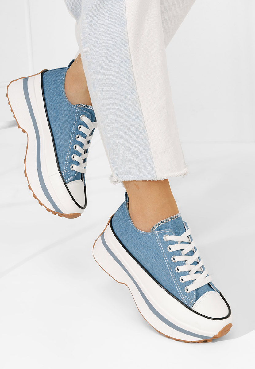 Scarpe da ginnastica con piattaforma Cathleen denim