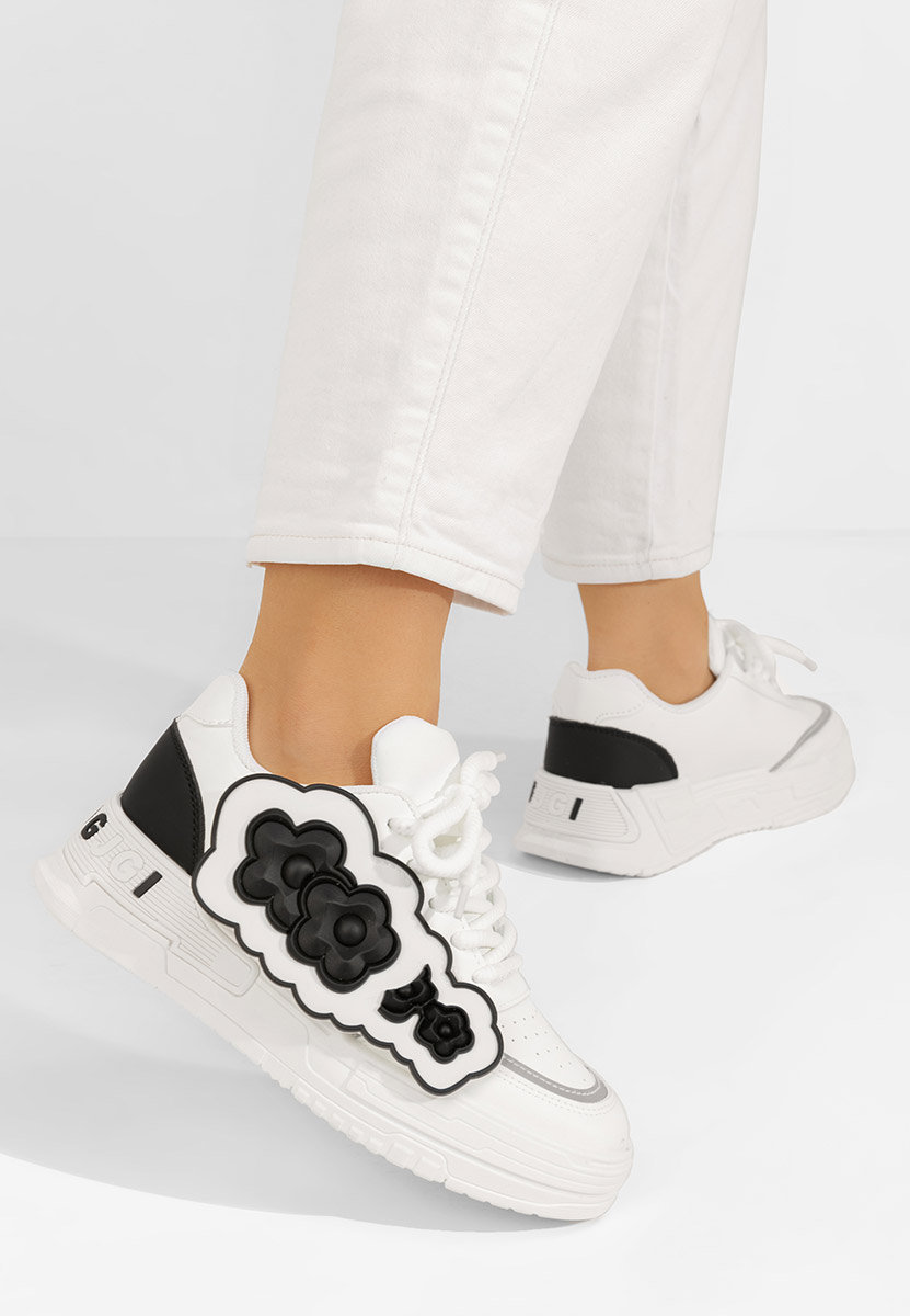 Sneakers con zeppa Sindy bianchi