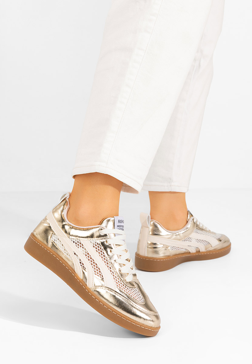 Sneakers donna Leonarda oro