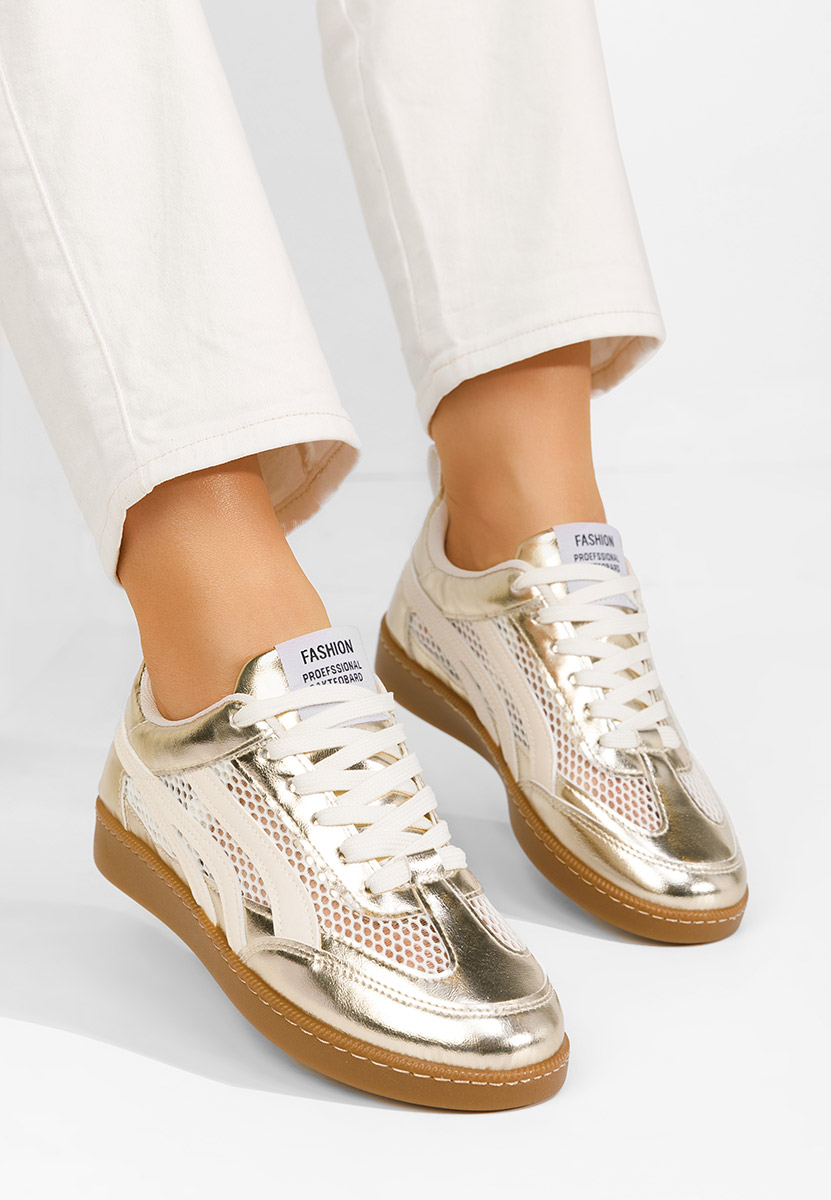 Sneakers donna Leonarda oro
