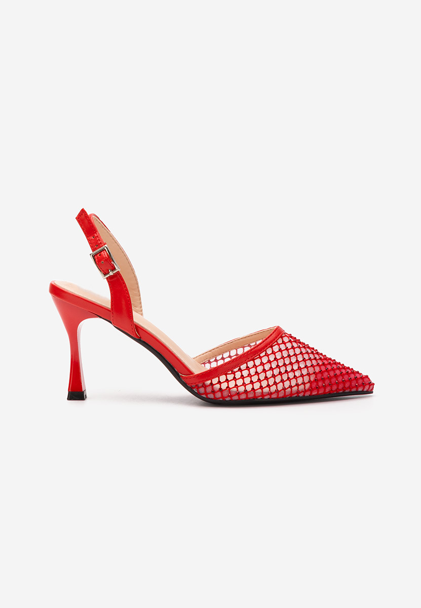 Décolleté tacco a spillo Kristyn rosso