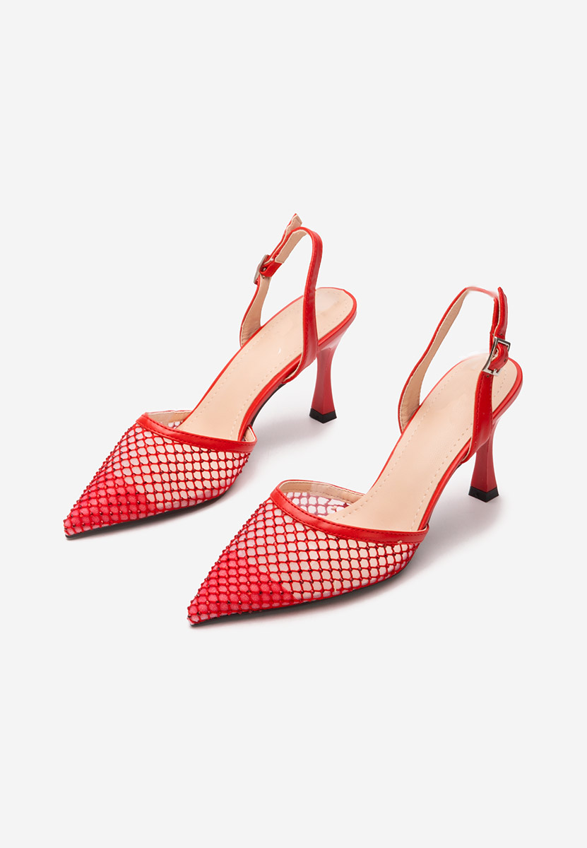 Décolleté tacco a spillo Kristyn rosso
