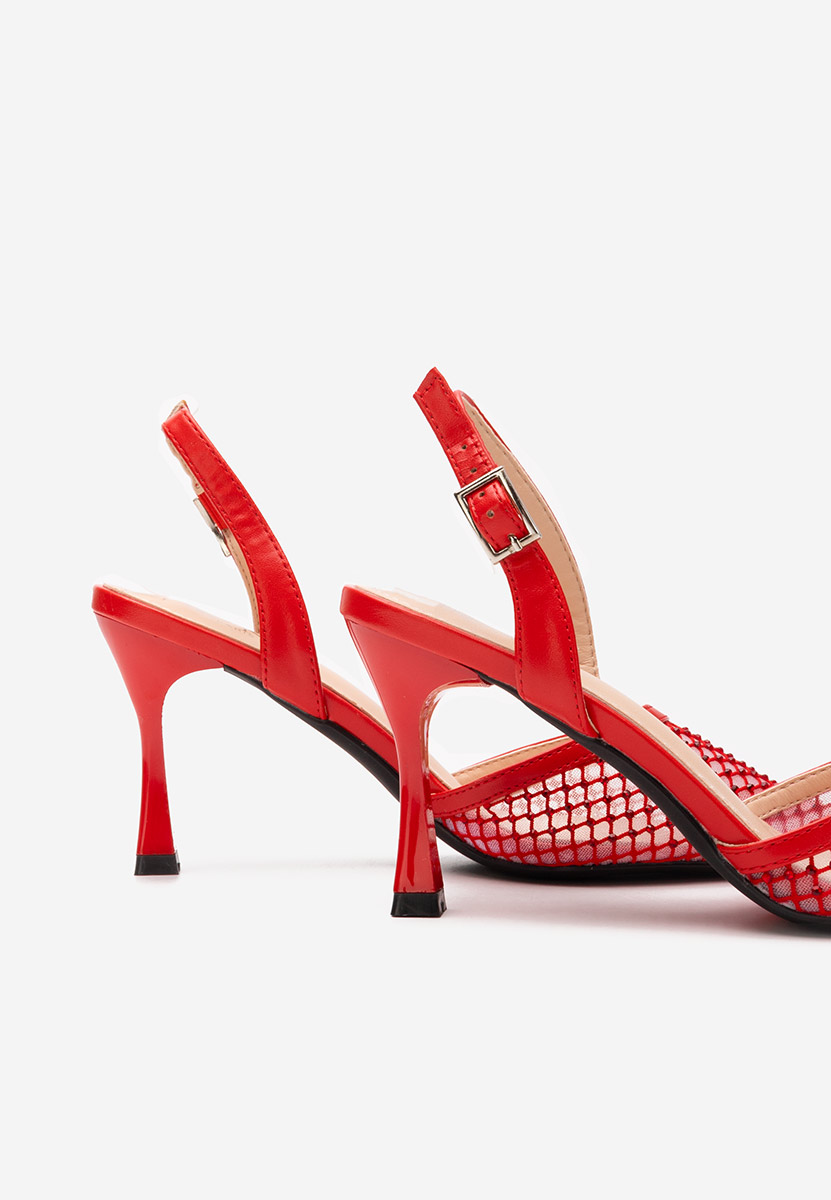 Décolleté tacco a spillo Kristyn rosso