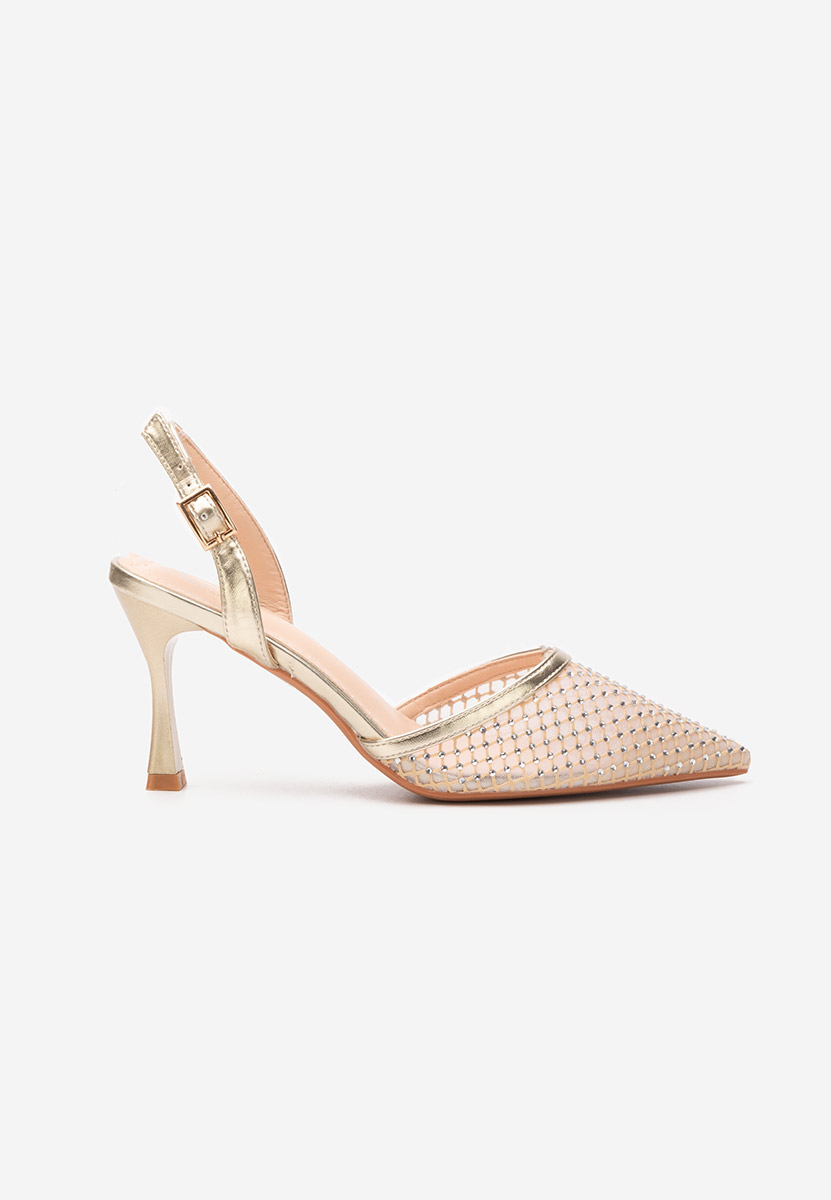 Décolleté tacco a spillo Kristyn oro