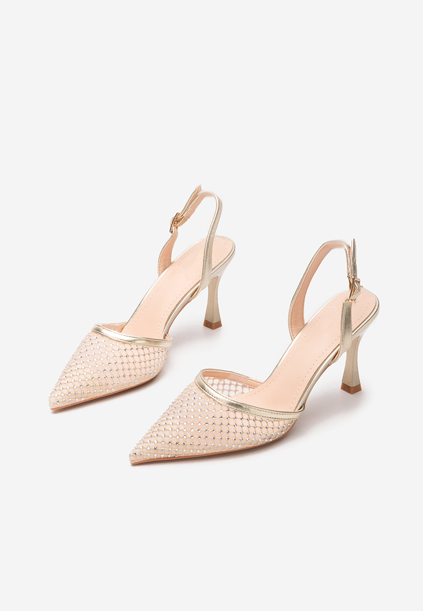 Décolleté tacco a spillo Kristyn oro