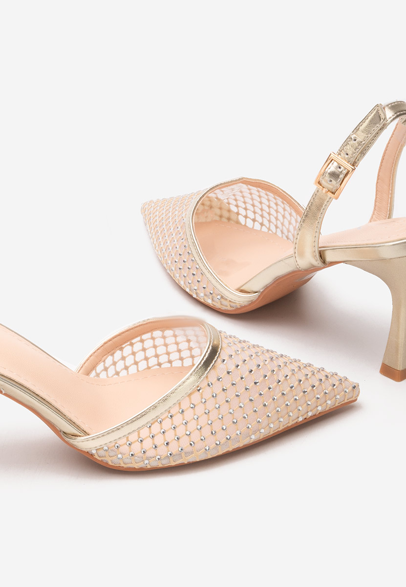 Décolleté tacco a spillo Kristyn oro