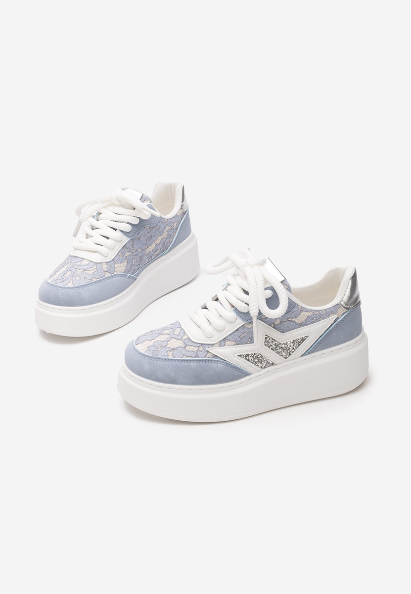 Sneakers con zeppa Dayla blu