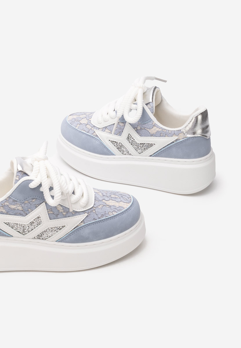 Sneakers con zeppa Dayla blu