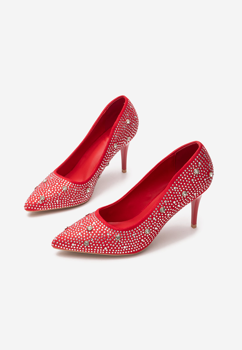 Décolleté tacco a spillo Tereasa rosso