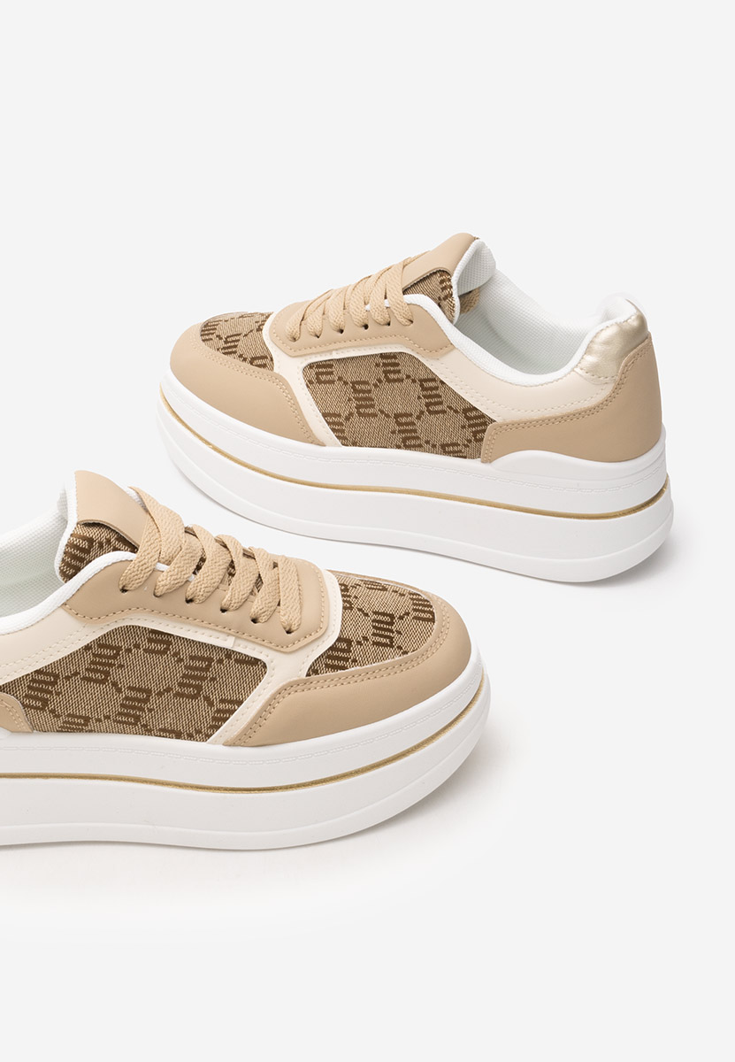 Sneakers con plateau Elouisa marrone