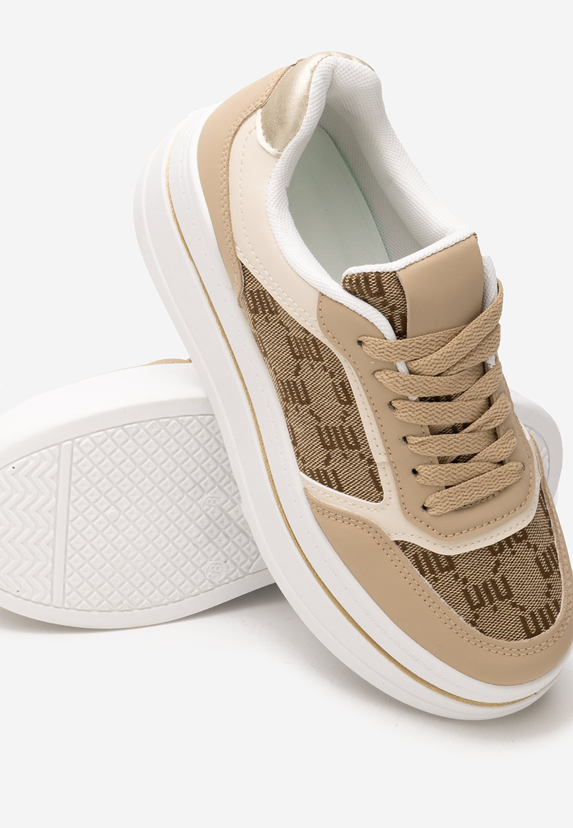 Sneakers con plateau Elouisa marrone