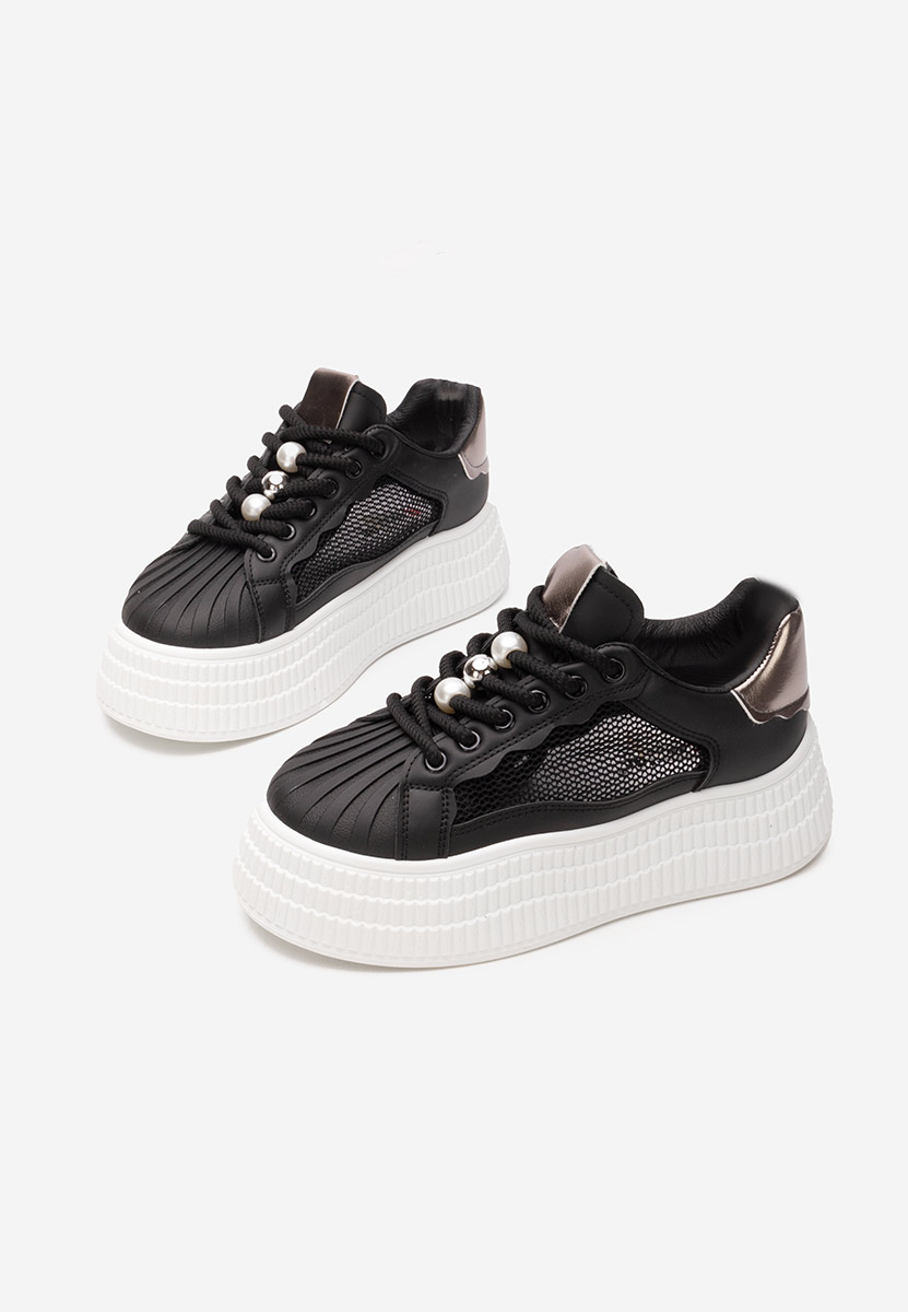 Sneakers con zeppa Particia nero