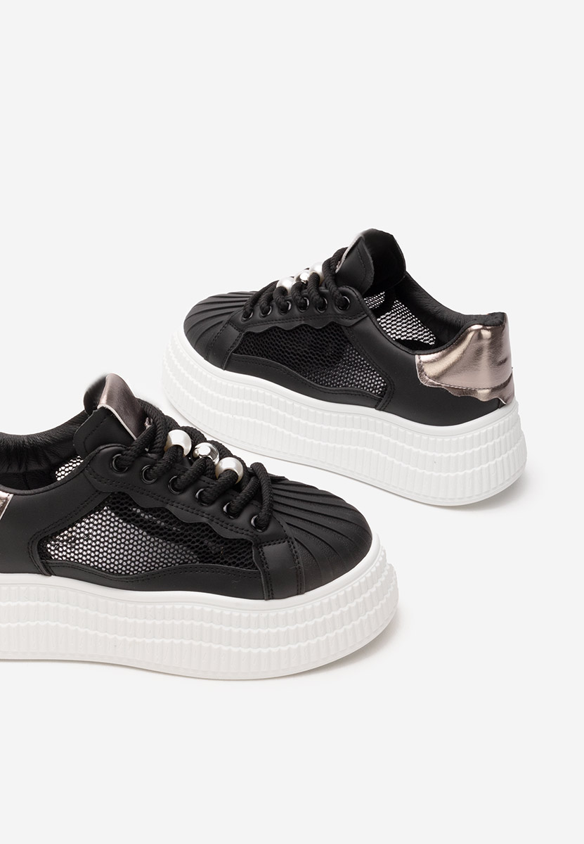 Sneakers con zeppa Particia nero