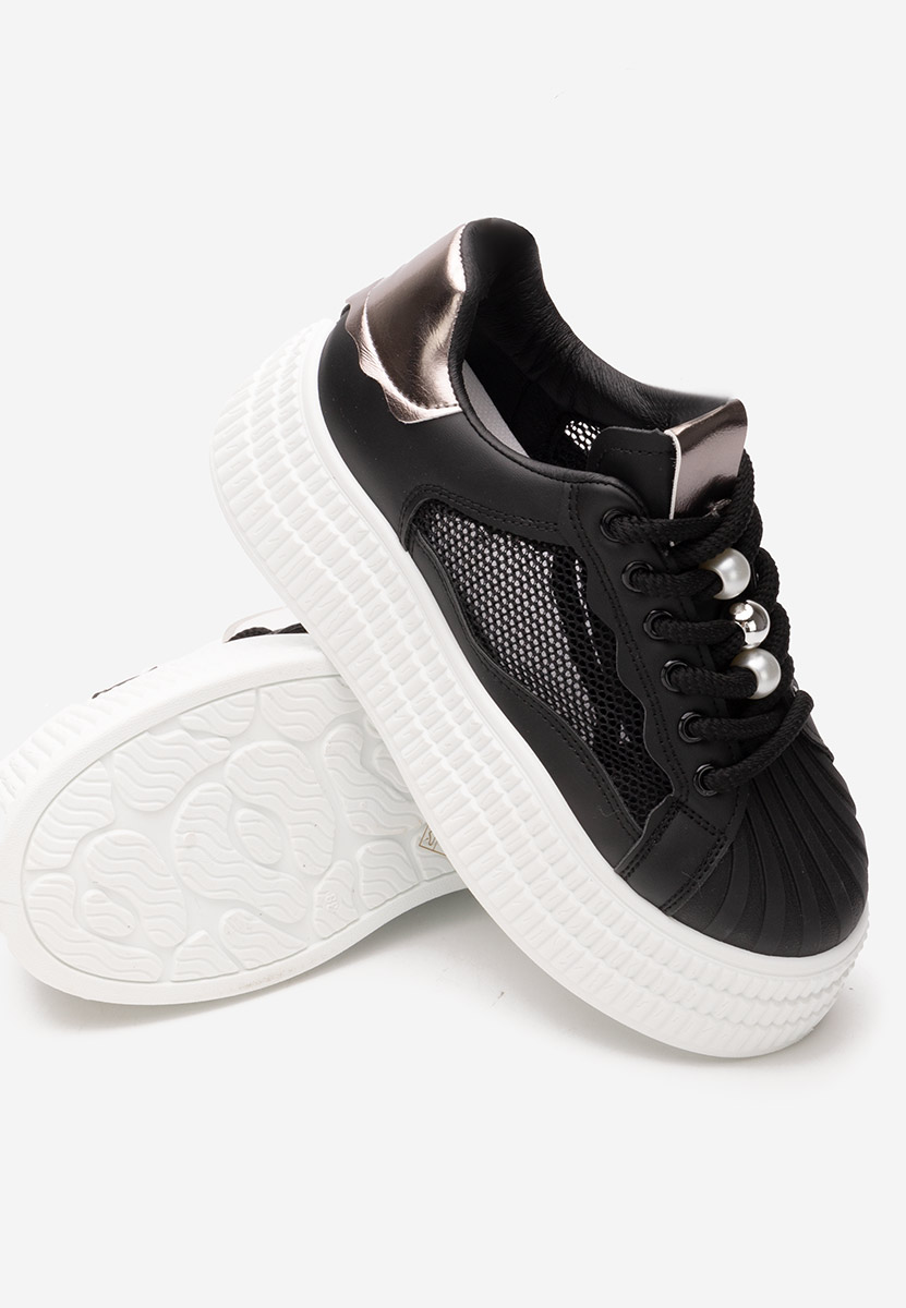 Sneakers con zeppa Particia nero
