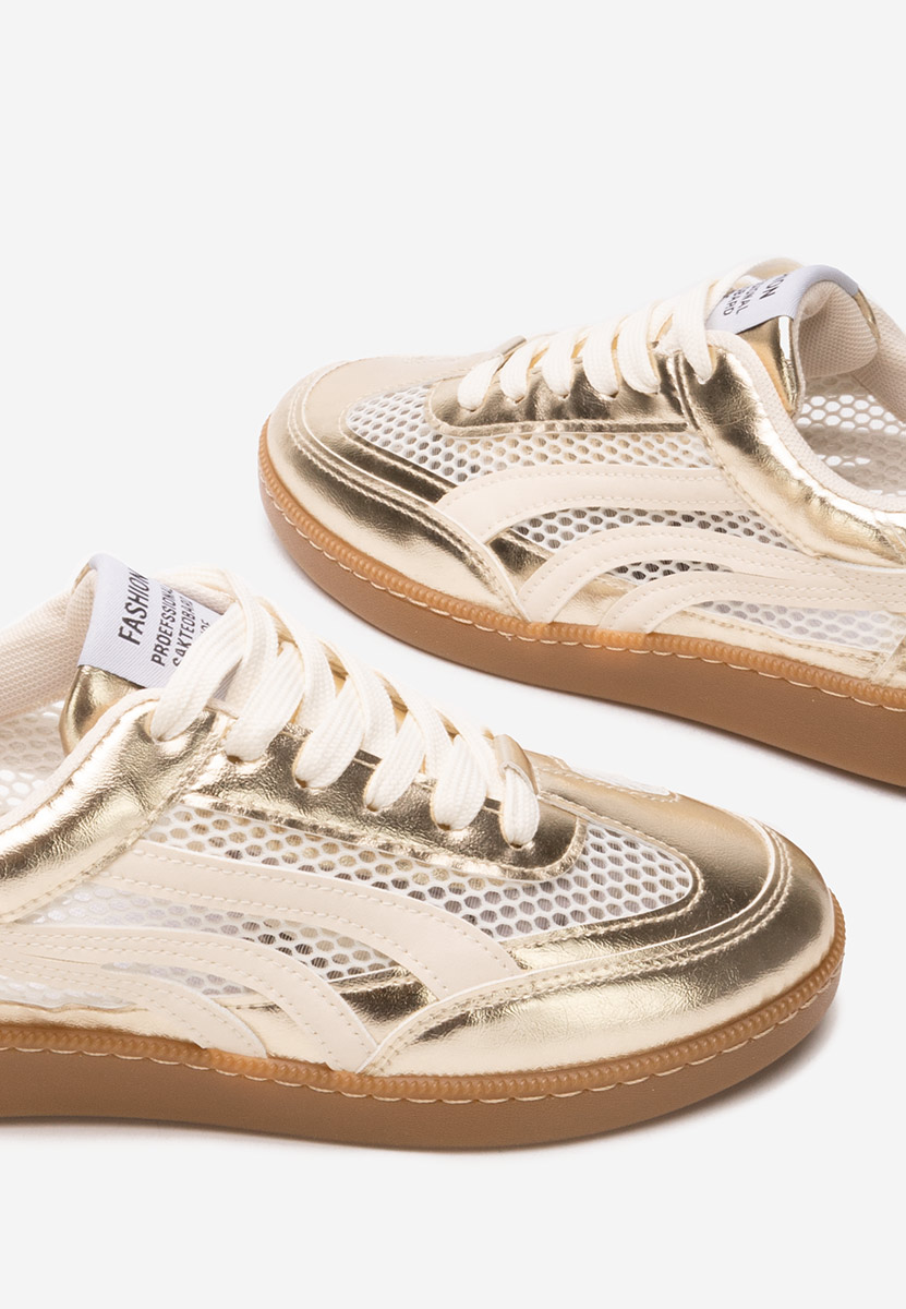 Sneakers donna Leonarda oro