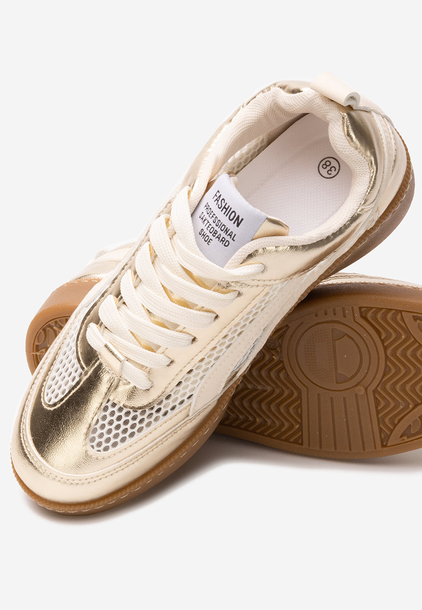 Sneakers donna Leonarda oro