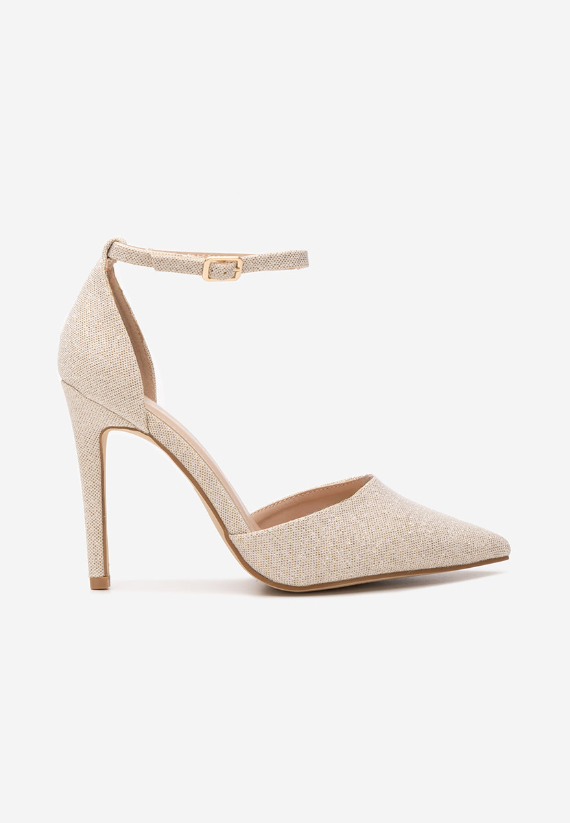 Décolleté tacco a spillo Floriena beige