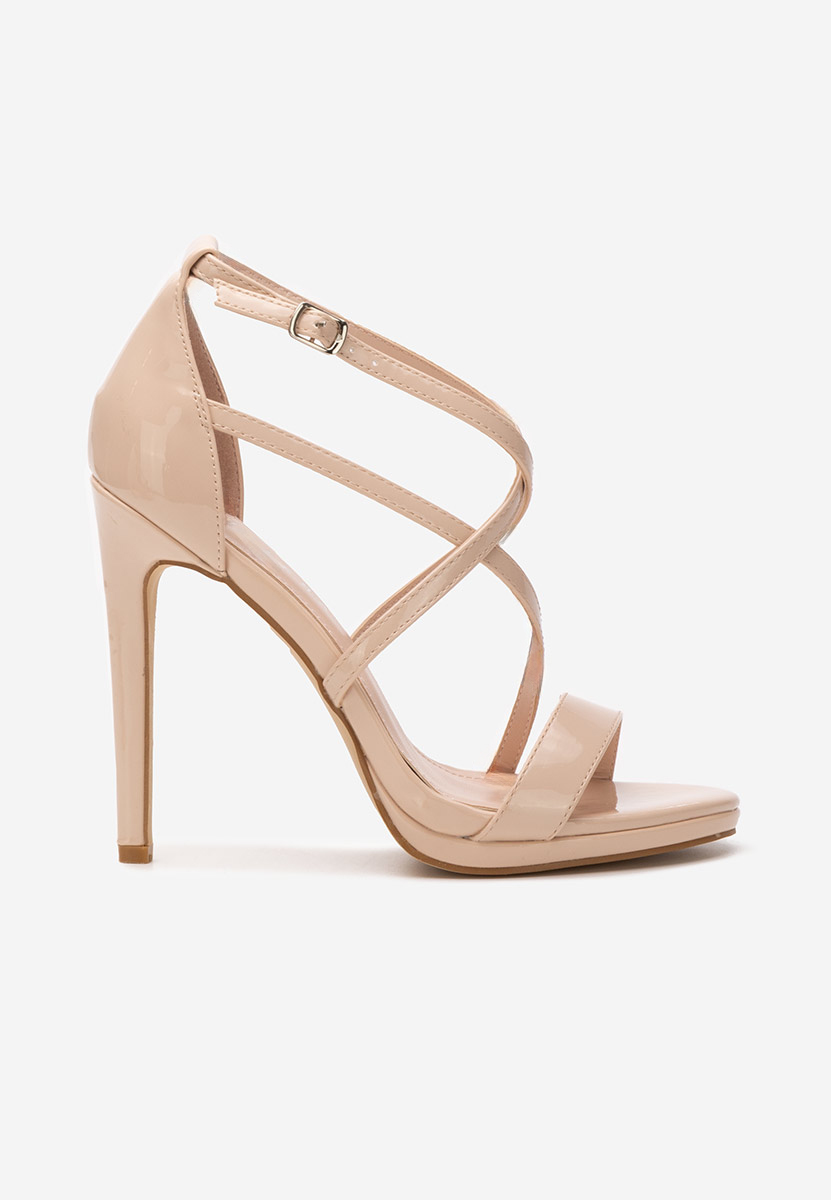 Sandali con tacco a spillo Kellye beige