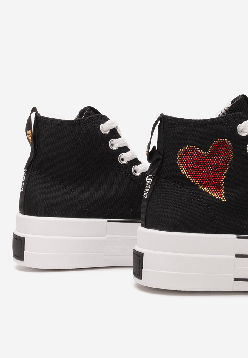 Scarpe da ginnastica con piattaforma Chanela nero